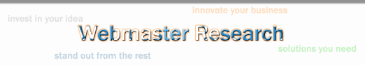 Webmaster Research